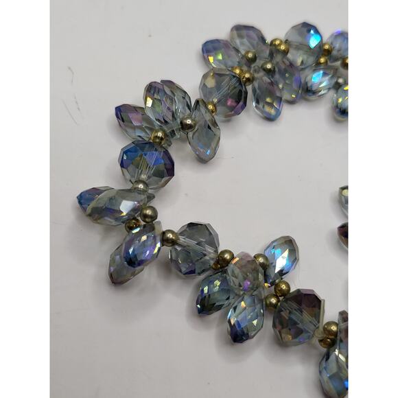 Aurora Borealis Glass Bead Bracelet for Stone Reuse or Display - Picture 4 of 7